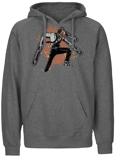 Denji - chainsaw, man, Denji, anime, manga - Fairtrade Hoodie