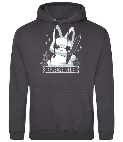 Please Die - bunny, Statement - Standard Hoodie