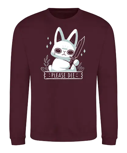 Please Die - bunny, Statement - Sweatshirt