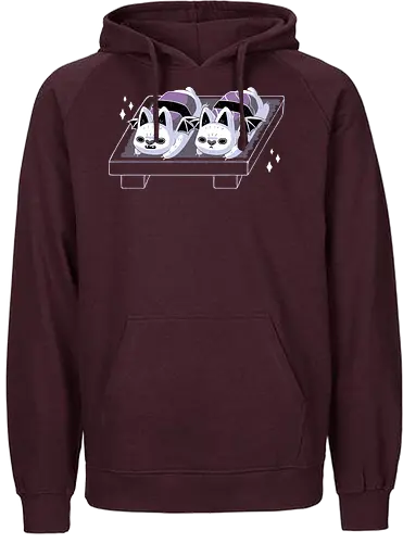 Sushi Bat - sushi, fledermaus, cute, bat - Fairtrade Hoodie