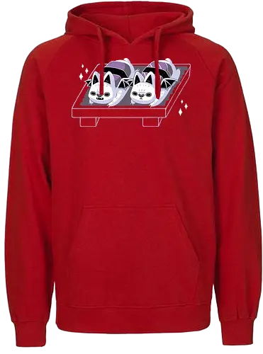 Sushi Bat - sushi, fledermaus, cute, bat - Fairtrade Hoodie