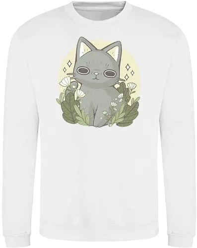 Cat and Flowers