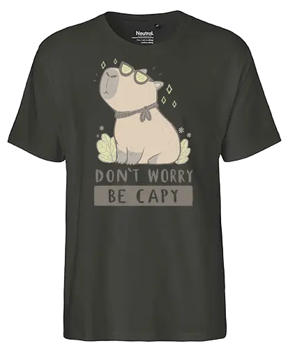 Be Capy - Capybara, be happy, cute - Fairtrade T-Shirt