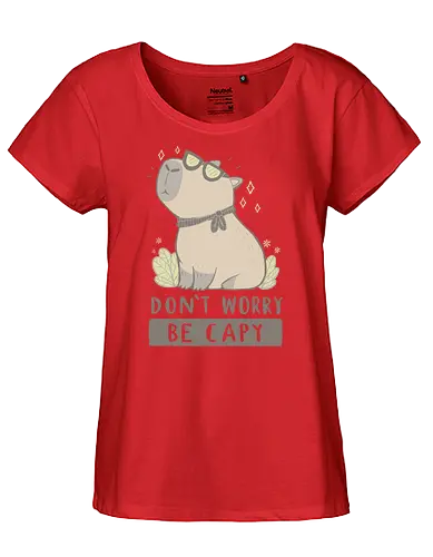 Be Capy - Capybara, be happy, cute - Fairtrade Girl Shirt