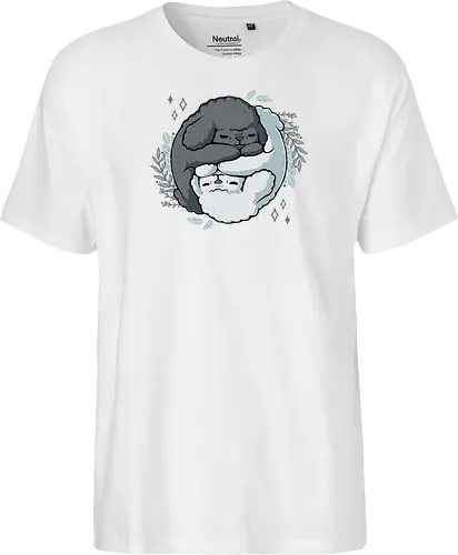 Poodle Yin Yang - dogs, Poodle, Pudel, Yin Yang, Taoism - Fairtrade T-Shirt
