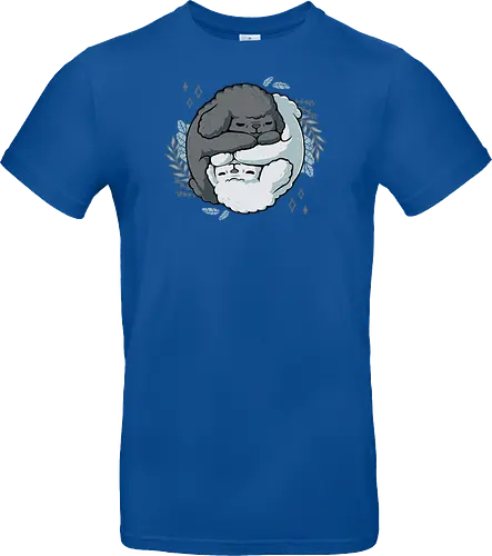Poodle Yin Yang - dogs, Poodle, Pudel, Yin Yang, Taoism - Standard T-Shirt