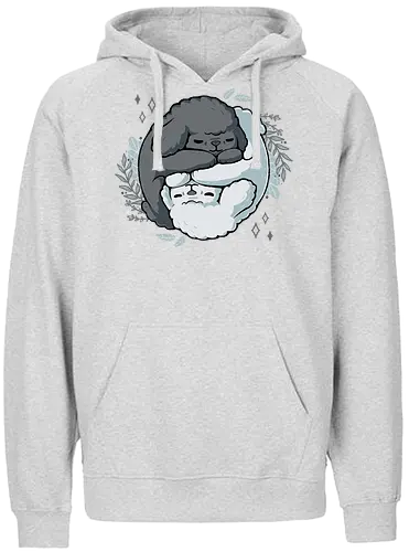 Poodle Yin Yang - dogs, Poodle, Pudel, Yin Yang, Taoism - Fairtrade Hoodie