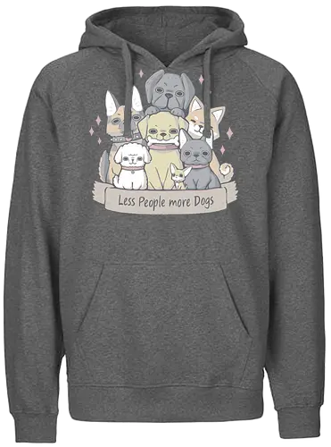 More Dogs - hund, dog, good boy, cute - Fairtrade Hoodie