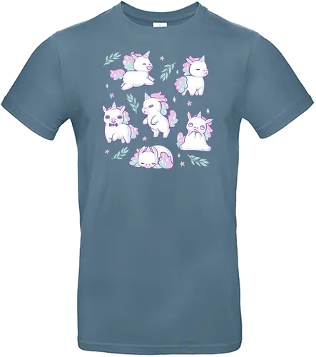 Chubby Unicorns - einhorn, cute, süß, unicorn, magic - Standard T-Shirt