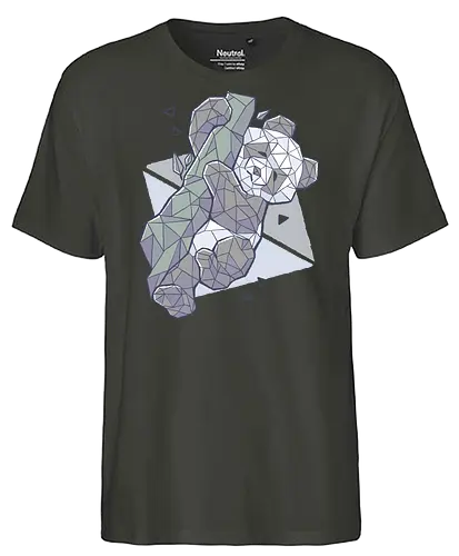 Paper Panda - panda, bär, cute, Geometry, br - Fairtrade T-Shirt