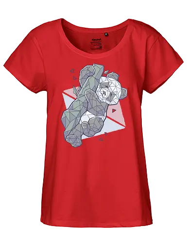 Paper Panda - panda, bär, cute, Geometry, br - Fairtrade Girl Shirt