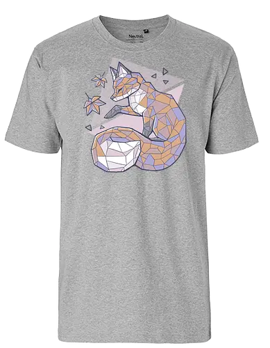 Paper Fox - fuchs, fox, Geometry, cute - Fairtrade T-Shirt