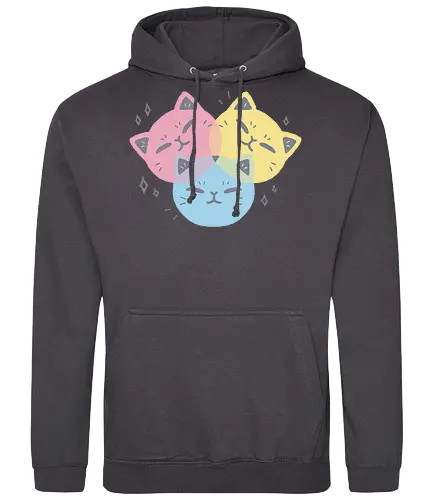 Kawaii CMYK Cat - cmyk, cat, katze, cute, farben - Standard Hoodie