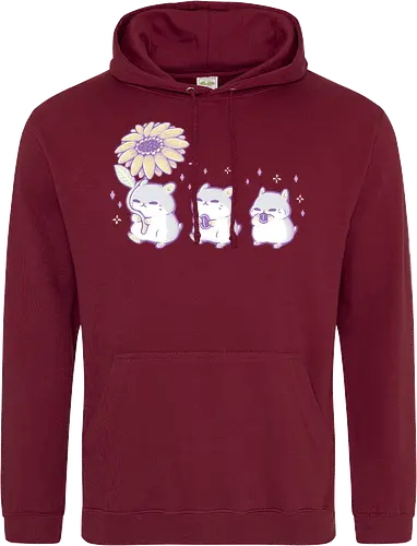Cute Hamsters with Sunflower