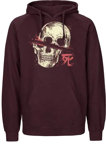 Cut Skull - skull, schädel - Fairtrade Hoodie