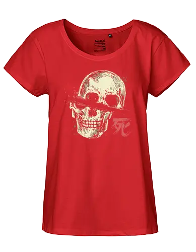 Cut Skull - skull, schädel - Fairtrade Girl Shirt