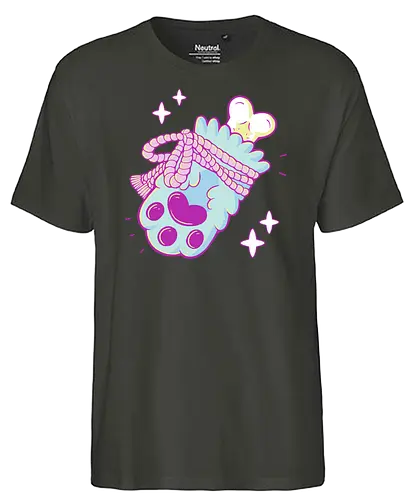 Pastel Rabbits Foot - rabbit foot, hase, Hasenpfote, lucky, glück - Fairtrade T-Shirt