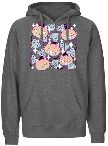 Pumpkin Cat Garden - pumpkin, kürbis, jack-o-lantern, cat, katze, halloween - Fairtrade Hoodie