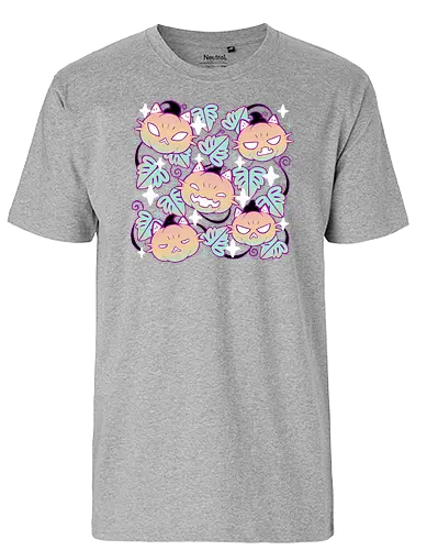 Pumpkin Cat Garden - pumpkin, kürbis, jack-o-lantern, cat, katze, halloween - Fairtrade T-Shirt