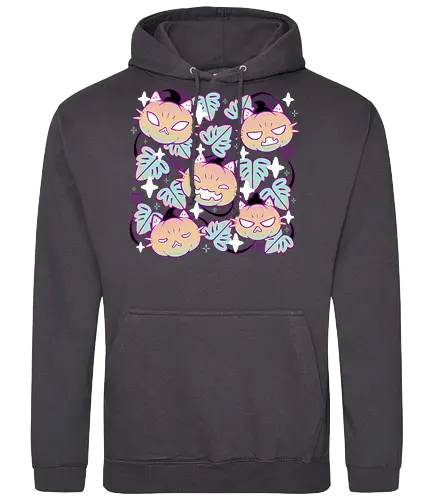 Pumpkin Cat Garden - pumpkin, kürbis, jack-o-lantern, cat, katze, halloween - Standard Hoodie