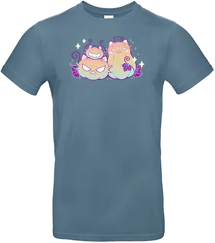 Pumpkin Cats - cat, katze, kürbis, jack-o-lantern, halloween - Standard T-Shirt