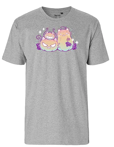 Pumpkin Cats - cat, katze, kürbis, jack-o-lantern, halloween - Fairtrade T-Shirt