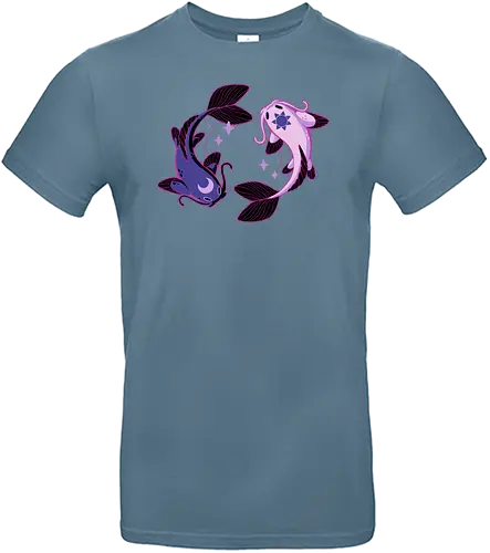Moon and Sun Koi - Koi, fish, fisch, karpfen, sonne, mond - Standard T-Shirt