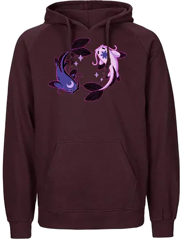 Moon and Sun Koi - Koi, fish, fisch, karpfen, sonne, mond - Fairtrade Hoodie