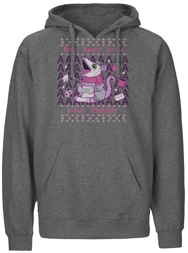 Please Santa Define Naughty - Santa, opossum, naughty, weihnachten, christmas, Ugly sweater - Fairtrade Hoodie