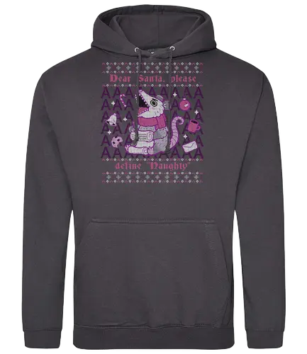 Please Santa Define Naughty - Santa, opossum, naughty, weihnachten, christmas, Ugly sweater - Standard Hoodie