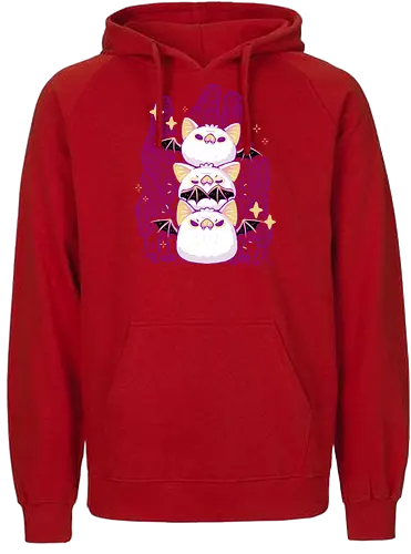 Cute Honduran White Bats - fledermaus, bat, cute - Fairtrade Hoodie