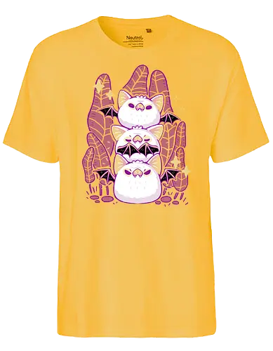Cute Honduran White Bats - fledermaus, bat, cute - Fairtrade T-Shirt