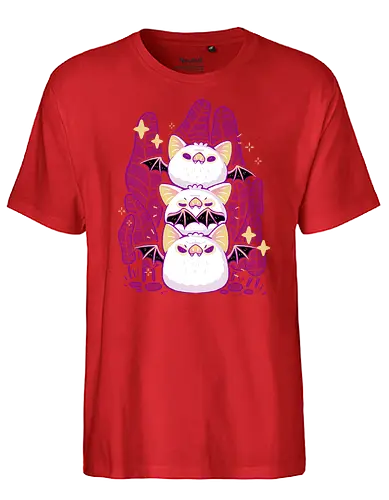 Cute Honduran White Bats - fledermaus, bat, cute - Fairtrade T-Shirt