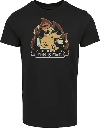 This is Fine - This is fine, meme, dog - Hausmarke Shirt