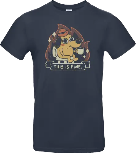 This is Fine - This is fine, meme, dog - Standard T-Shirt