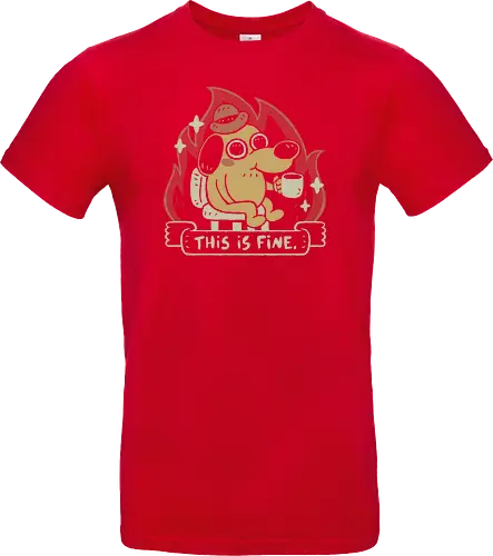 This is Fine - This is fine, meme, dog - Standard T-Shirt