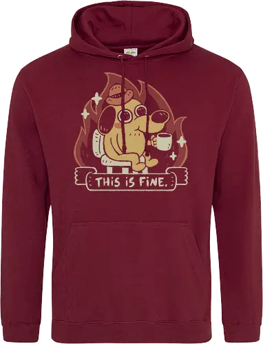 This is Fine - This is fine, meme, dog - Standard Hoodie