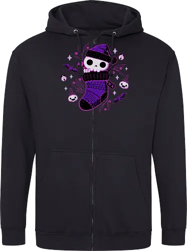 Creepy Cute Christmas Stocking Skull