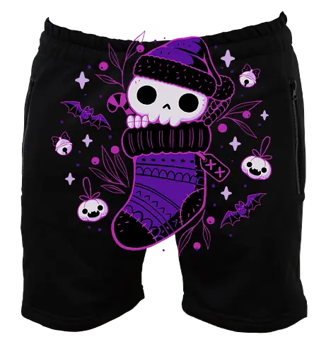 Creepy Cute Christmas Stocking Skull