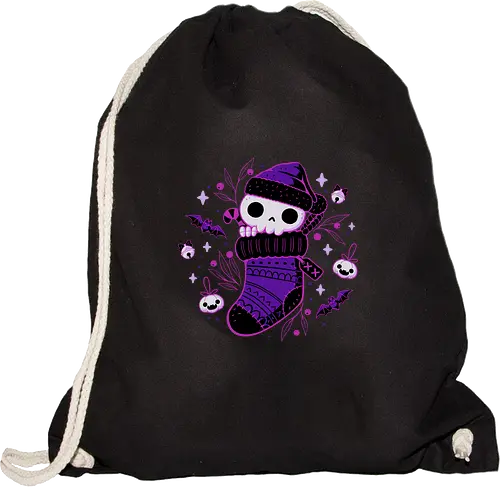 Creepy Cute Christmas Stocking Skull