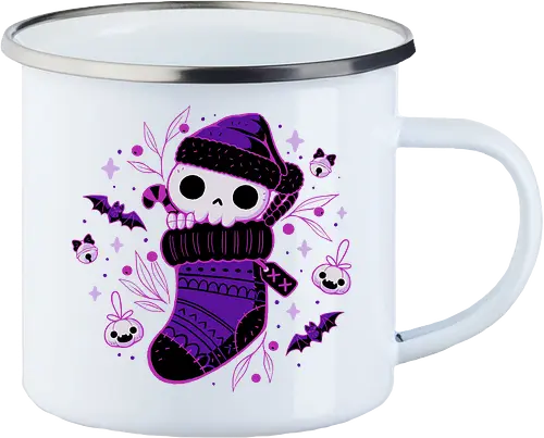 Creepy Cute Christmas Stocking Skull