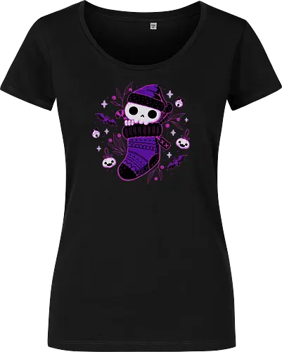 Creepy Cute Christmas Stocking Skull