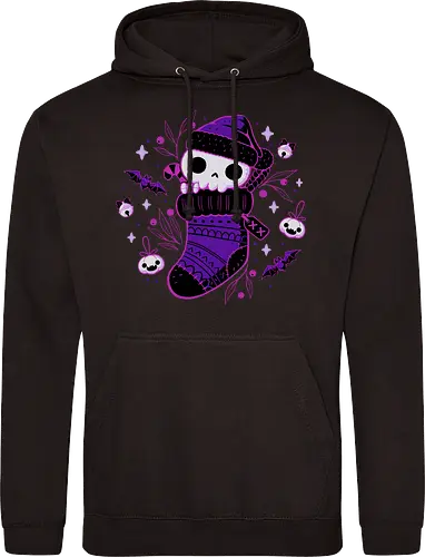Creepy Cute Christmas Stocking Skull