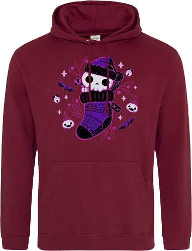Creepy Cute Christmas Stocking Skull