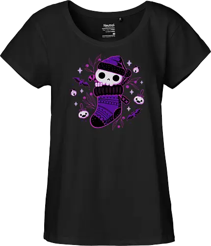 Creepy Cute Christmas Stocking Skull