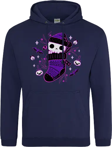Creepy Cute Christmas Stocking Skull