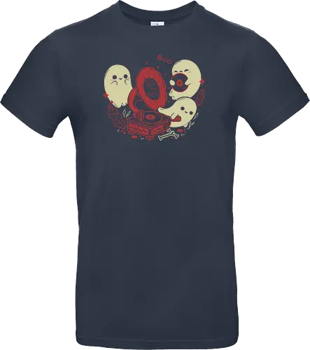 Spooky Cute Gramophone Ghosts