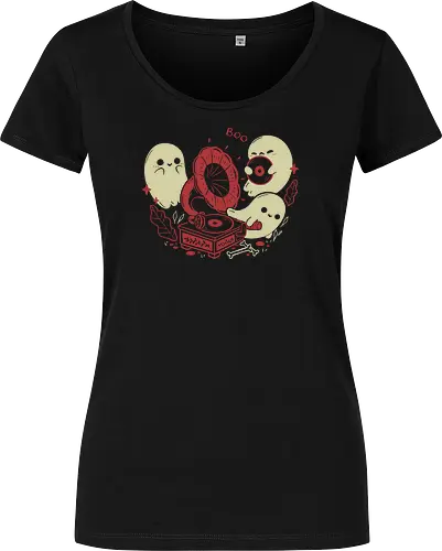 Spooky Cute Gramophone Ghosts