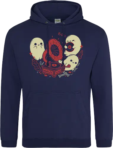 Spooky Cute Gramophone Ghosts