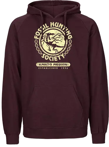Fossil Hunting Society - anime, manga, retrogames, rot, blau, gelb, zinnoberinsel, pyro, gaming, pocket, monster, retro, classic, fossil - Fairtrade Hoodie